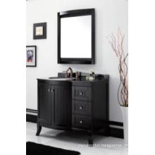 Wooden One Main Cabinet Mirrored Modern Bathroom Cabinet (JN-8819717B)